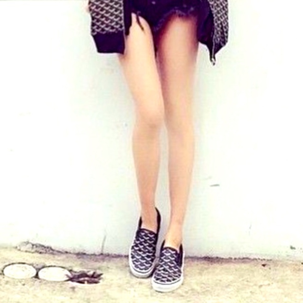 RARE Vans Black and White Women's Sneakers